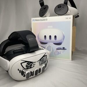 Meta Oculus Quest 3 VR Headset 128GB Starter Kit Battery Strap Lens Protectors